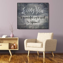 Charger l&#39;image dans la galerie, Word - diamant rond complet - 35x30cm
