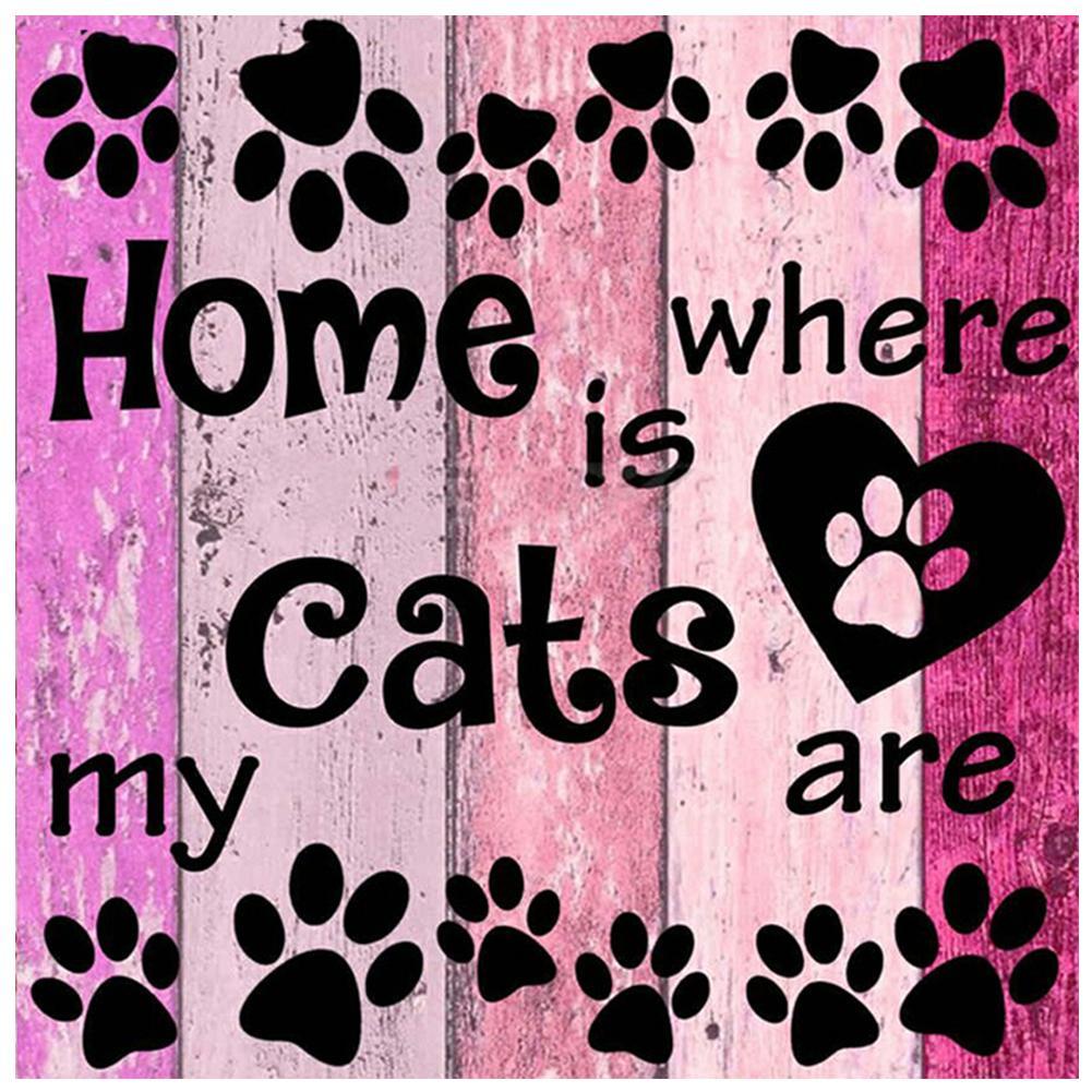 CatsSet - peinture en diamant complet - 30x30cm