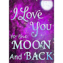 Charger l&#39;image dans la galerie, Loveset violet - peinture en diamant complet - 40x30cm

