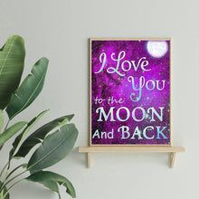 Charger l&#39;image dans la galerie, Loveset violet - peinture en diamant complet - 40x30cm
