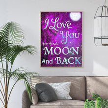 Charger l&#39;image dans la galerie, Loveset violet - peinture en diamant complet - 40x30cm

