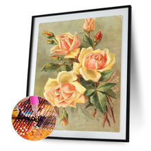 Charger l&#39;image dans la galerie, Fleur jaune - peinture en diamant complet - 40x30cm

