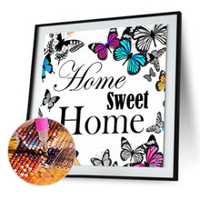 Charger l&#39;image dans la galerie, Papillon - peinture en diamant complet - 30x30cm
