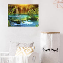 Charger l&#39;image dans la galerie, Lac de cygne de forêt - peinture complète de diamant - 40x30cm
