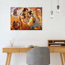 Charger l&#39;image dans la galerie, Amoureux de l’époque - peinture en diamant complet - 40x30cm
