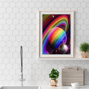 Planète de nouveauté - peinture de diamant complète - 40x30cm