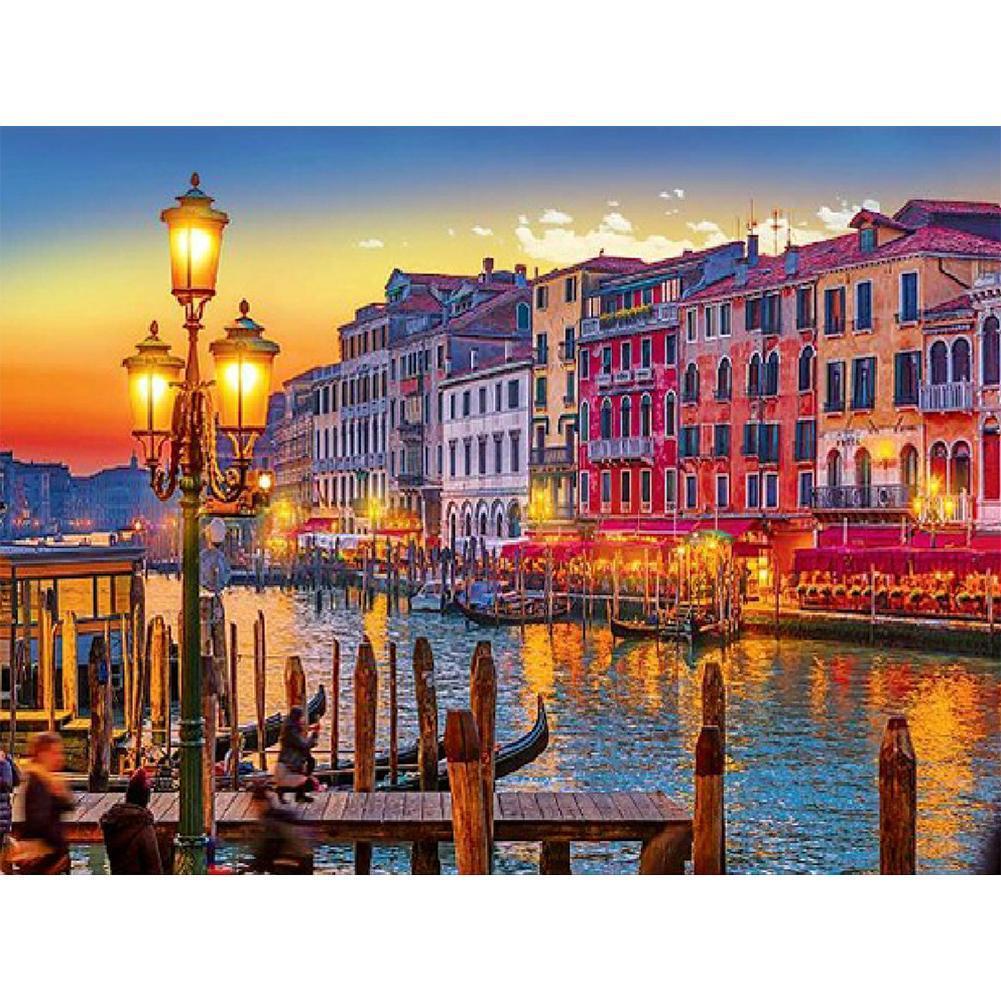 Paysage célèbre - peinture en diamant complet - 45x35cm