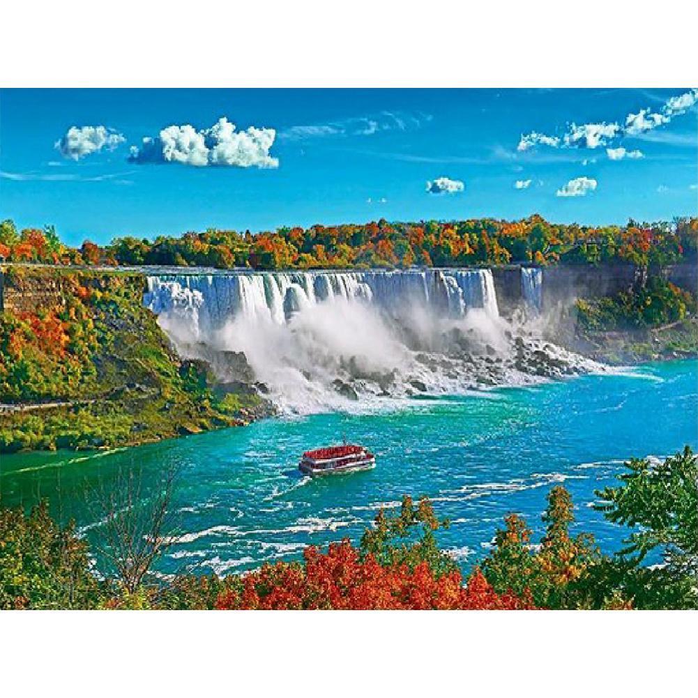 Paysage célèbre - peinture en diamant complet - 45x35cm