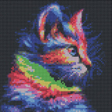 Charger l&#39;image dans la galerie, Catpicture complète - peinture en diamant complet - 30x30cm
