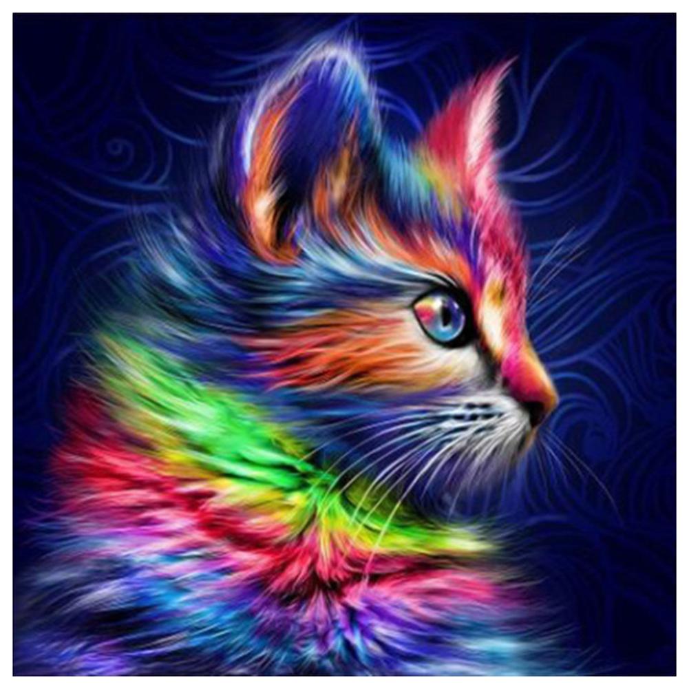 Catpicture complète - peinture en diamant complet - 30x30cm
