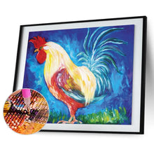 Charger l&#39;image dans la galerie, Coq de couleur - peinture de diamant complète - 40x30cm
