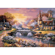 Charger l&#39;image dans la galerie, Village facile - peinture en diamant complet - 30x40cm
