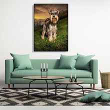 Charger l&#39;image dans la galerie, Chien gris - peinture en diamant complet - 30x40cm
