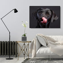 Charger l&#39;image dans la galerie, Dogpictures noirs - peinture en diamant complet - 40x30cm
