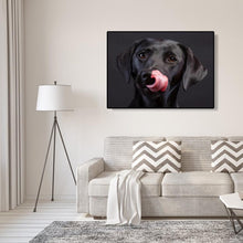 Charger l&#39;image dans la galerie, Dogpictures noirs - peinture en diamant complet - 40x30cm
