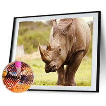 Charger l&#39;image dans la galerie, Rhinoceros - peinture en diamant complet - 40x30cm
