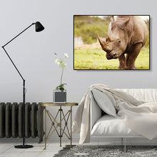 Charger l&#39;image dans la galerie, Rhinoceros - peinture en diamant complet - 40x30cm
