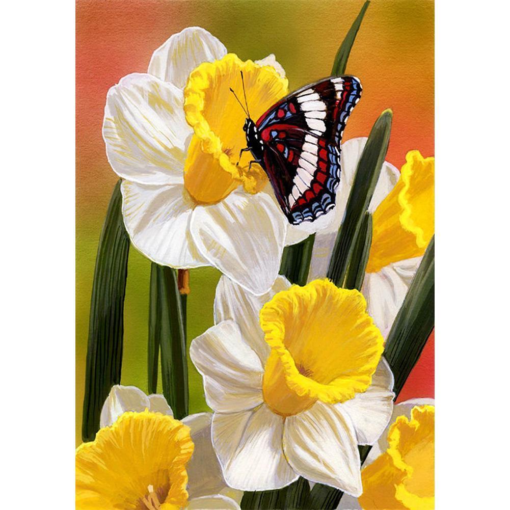 Fleur - peinture en diamant complet - 30x40cm