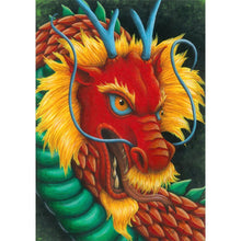 Charger l&#39;image dans la galerie, DragonAnimal - peinture en diamant complet - 30x40cm
