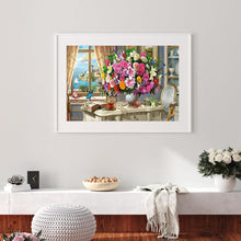 Charger l&#39;image dans la galerie, Fleurs colorées complètes - peinture complète de diamant - 30x40cm
