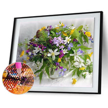 Charger l&#39;image dans la galerie, Fleur fraîche - peinture en diamant complet - 30x40cm
