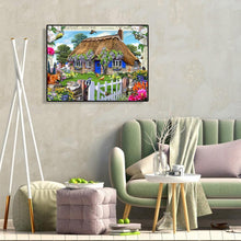 Charger l&#39;image dans la galerie, Mosaïques mur de maison rural - peinture complète de diamant - 30x40cm
