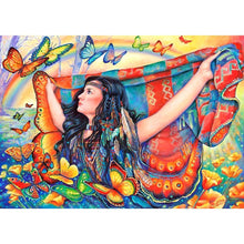 Charger l&#39;image dans la galerie, Papillons et beauté - peinture diamant pleine - 30x40cm
