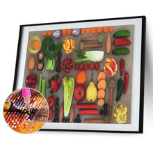 Charger l&#39;image dans la galerie, Légumes aux fruits - peinture diamant - 30x40cm
