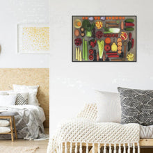 Charger l&#39;image dans la galerie, Légumes aux fruits - peinture diamant - 30x40cm

