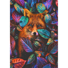 Charger l&#39;image dans la galerie, Feuilles d’animal renard - peinture diamant pleine - 30x40cm
