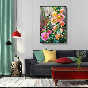 Vases à fleurs - peinture en diamant complet - 30x40cm