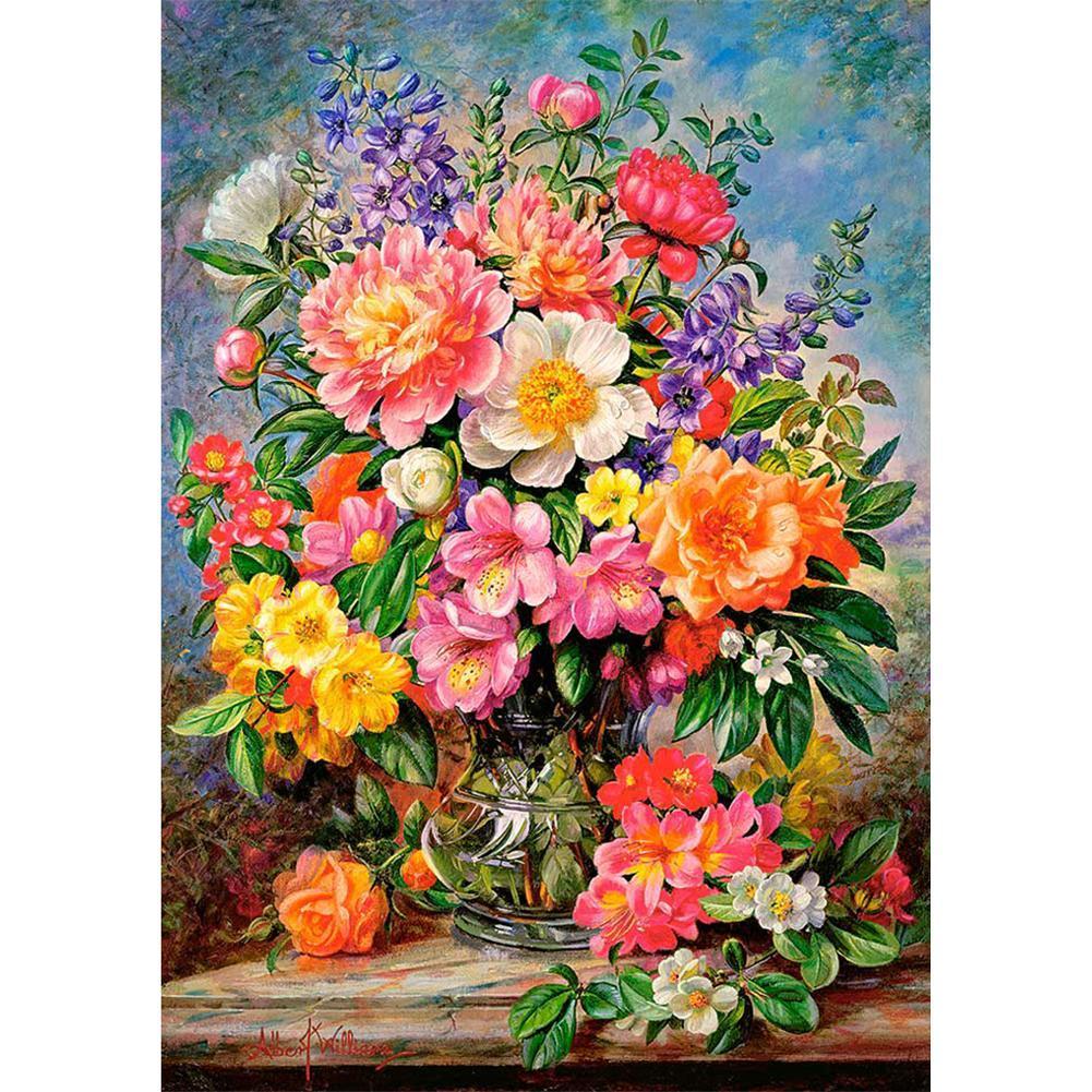 Vases à fleurs - peinture en diamant complet - 30x40cm