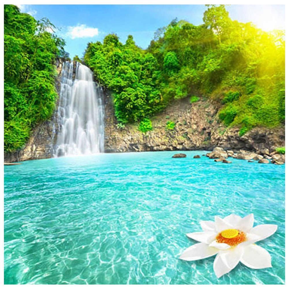 WaterfallsScenery - peinture en diamant complet - 30x30cm