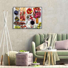Charger l&#39;image dans la galerie, Yummy food - peinture diamant complet - 30x40cm

