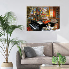 Charger l&#39;image dans la galerie, Famille de musique - peinture en diamant complet - 30x40cm
