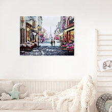 Charger l&#39;image dans la galerie, Rue romantique - peinture en diamant complet - 30x40cm
