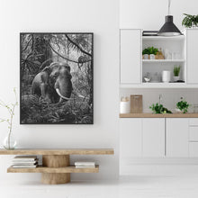 Charger l&#39;image dans la galerie, Éléphant de forêt - peinture complète de diamant - 30x40cm
