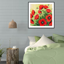 Charger l&#39;image dans la galerie, Feuille de fleur - peinture complète de diamant - 30x30cm
