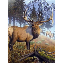 Charger l&#39;image dans la galerie, Logy elk - peinture diamant pleine - 30x40cm
