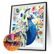 Charger l&#39;image dans la galerie, Peafowl couleur - peinture diamant pleine - 30x40cm

