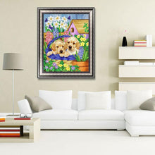 Charger l&#39;image dans la galerie, Paniers pour chiens - peinture en diamant complet - 30x40cm
