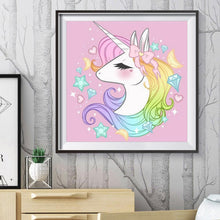 Charger l&#39;image dans la galerie, Cheval coloré - peinture complète de diamant - 30x30cm
