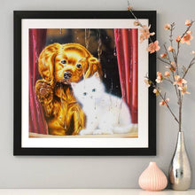 Charger l&#39;image dans la galerie, Chatset de chien Daze - peinture complète de diamant - 30x30cm
