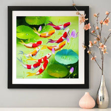 Charger l&#39;image dans la galerie, Poissons de natation - peinture de diamant complète - 30x40cm
