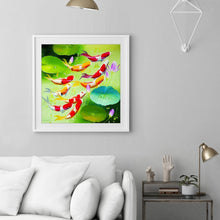 Charger l&#39;image dans la galerie, Poissons de natation - peinture de diamant complète - 30x40cm
