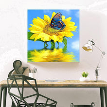 Charger l&#39;image dans la galerie, Tournesol positif - peinture en diamant complet - 30x40cm
