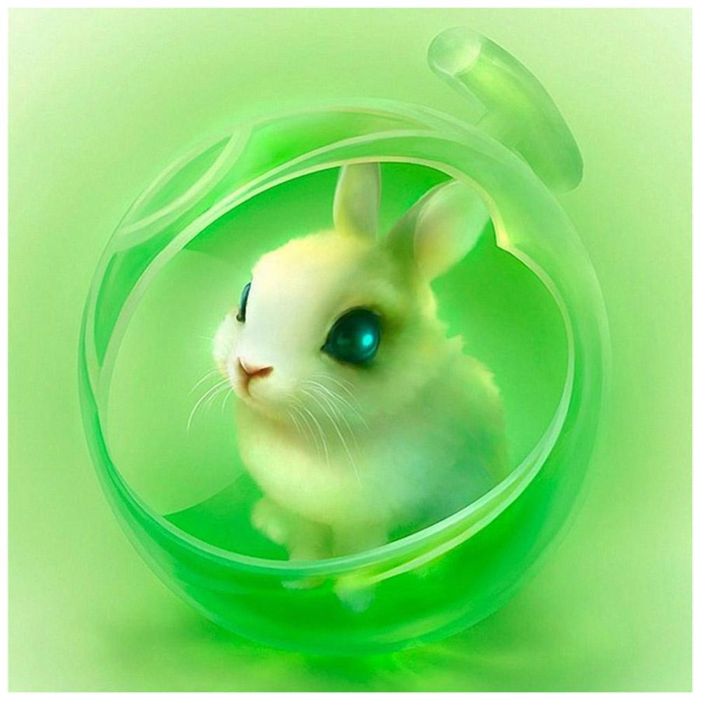 Lapin elfe - peinture en diamant complet - 30x40cm