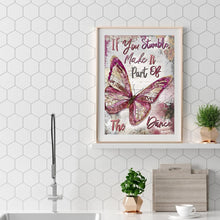 Charger l&#39;image dans la galerie, Papillon significatif - peinture en diamant complet - 40x30cm
