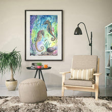 Charger l&#39;image dans la galerie, Cheval de mer - peinture en diamant complet - 40x30cm
