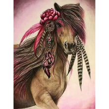Charger l&#39;image dans la galerie, Cheval sauvage - peinture en diamant complet - 40x30cm
